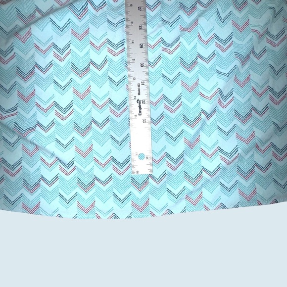 Eddie Bauer Departure Sleeveless Shirt Dress Size 2XL Blue Chevron Pattern - Picture 6 of 13